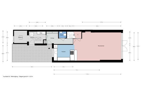 Floorplan - Vuurbaak 45, 2156 LJ Weteringbrug